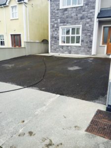 Power Cleaning Driveway Before - Aqua Cleaning Sligo